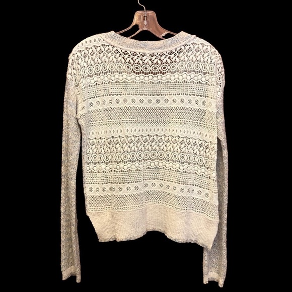 Free People / Sweet Jane cream lace back pull over / Size XS - Picture 4 of 9